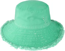 CHOK.LIDS Frayed Bucket Hats for Women Men Unisex Trendy Washed Cotton Floppy Wide Brim Boonie Outdoor Summer Beach Headwear